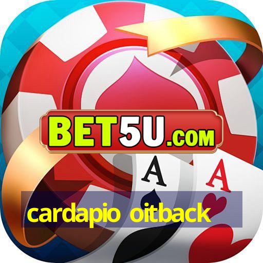 cardapio oitback